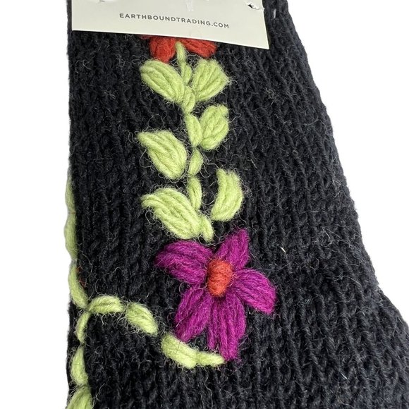 COPY - Earthbound Trading Hand Warmers Fingerless Gloves Knit In Nepal Wool Lin… - Picture 6 of 12